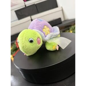 Ganz Plush 9" Colorful Turtle Floral Soft HM464 Webkinz Daisy Tortoise NO CODE